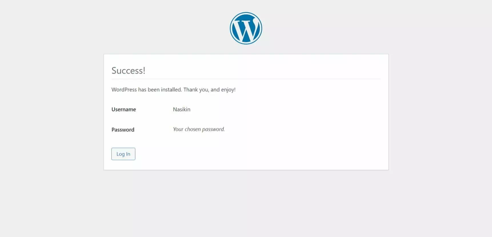 Cara Install WordPress Local Menggunakan XAMPP - success