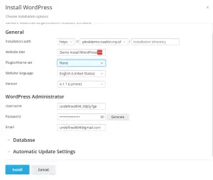 Cara Install WordPress di Plesk Hosting - 4