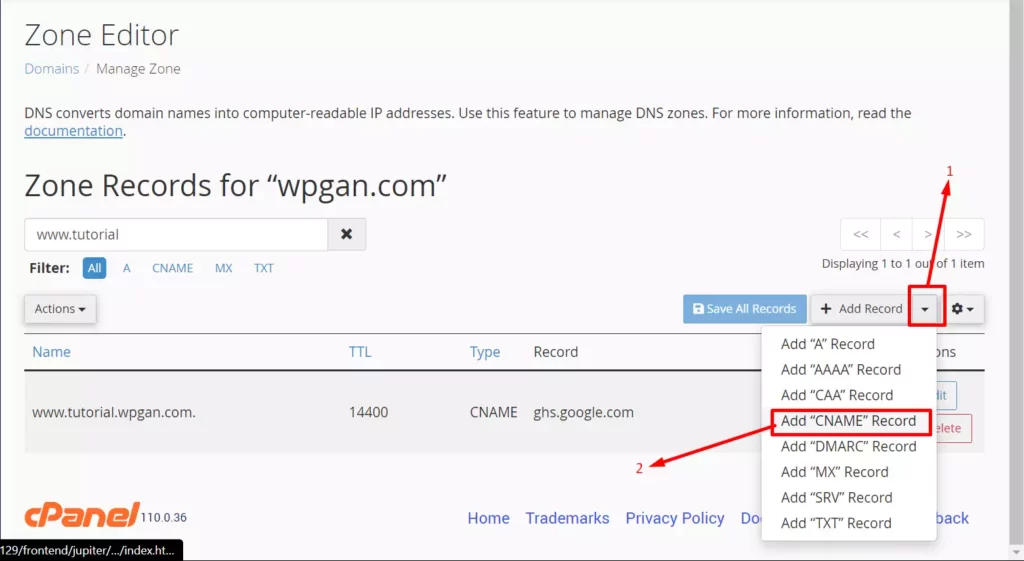 Cara Menghubungkan Subdomain ke Blogger - 3-4