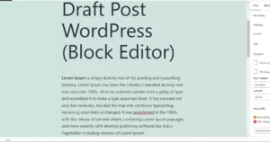 Cara Menyimpan Draft Post WordPress - 1-3