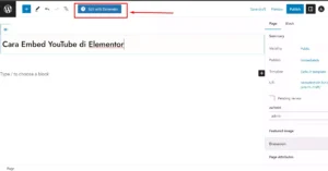 Cara Embed YouTube di Elementor - 3