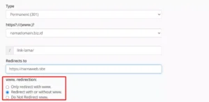 Cara Redirect Domain di cPanel - 6
