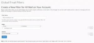 Cara Memblokir Email Masuk di cPanel - 1-2