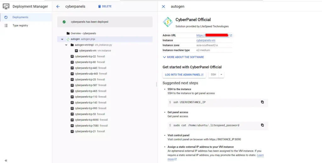 Cara Install Cyberpanel di Google Cloud - 2-4