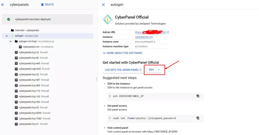 Cara Install Cyberpanel di Google Cloud - 3-1