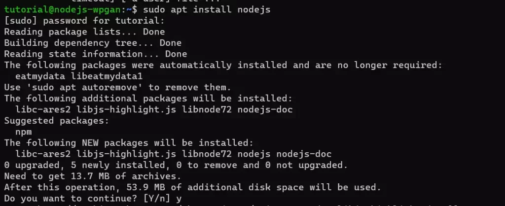 Cara Install Node JS di Ubuntu 22.04 - 1-1