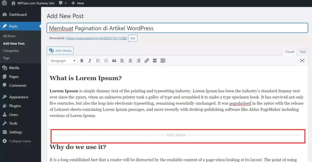 Cara Membuat Pagination di Artikel WordPress - 2-3