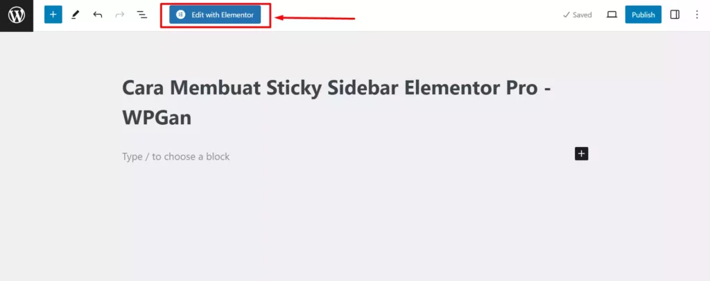 Cara Membuat Sticky Sidebar Elementor Pro - 1