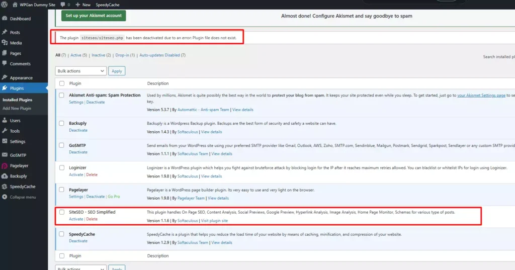 Cara Menonaktifkan Plugin WordPress Tanpa Login - 2-3-2