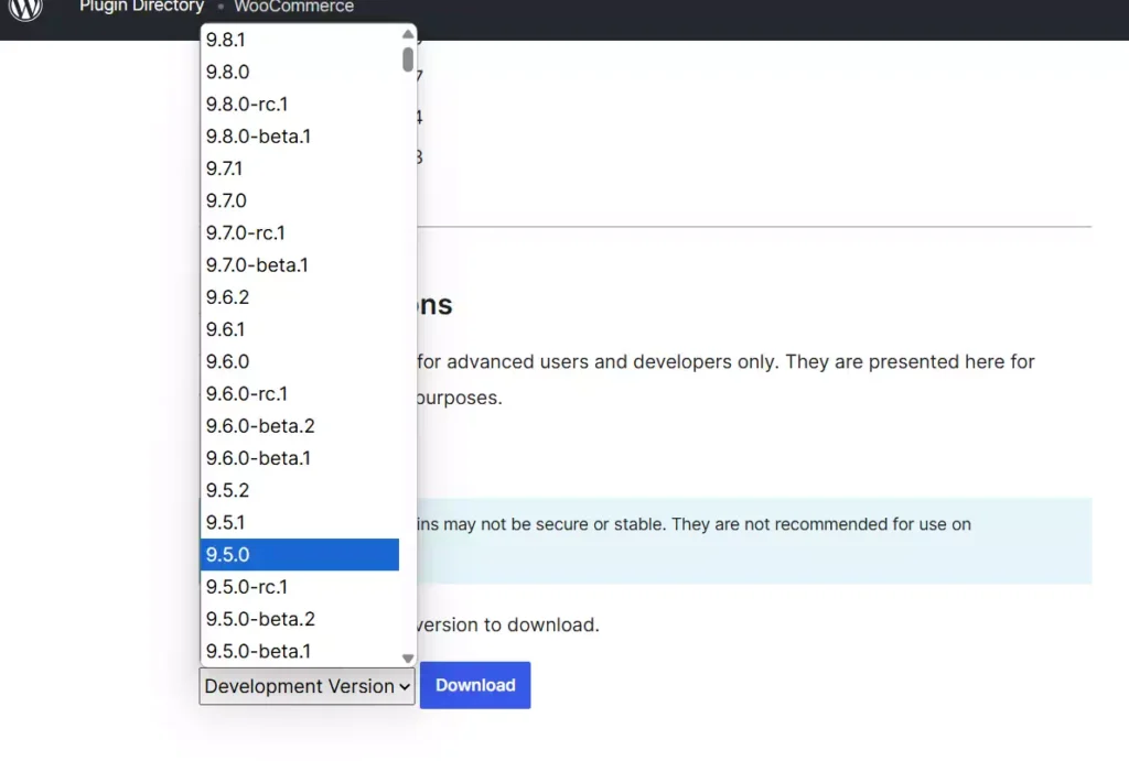 Cara Downgrade Woocommerce ke Versi Sebelumnya - 1-1