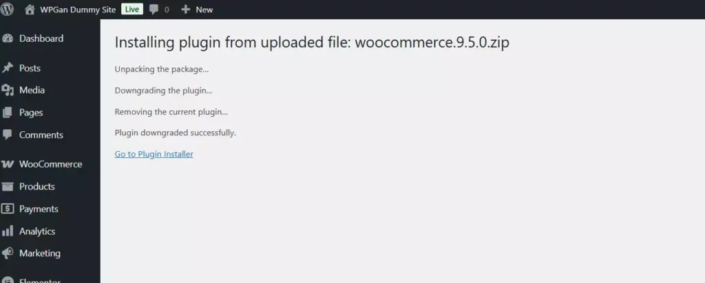 Cara Downgrade Woocommerce ke Versi Sebelumnya - 1-4