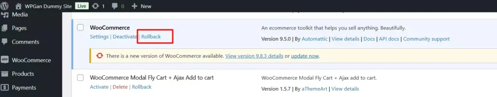 Cara Downgrade Woocommerce ke Versi Sebelumnya - 3-1