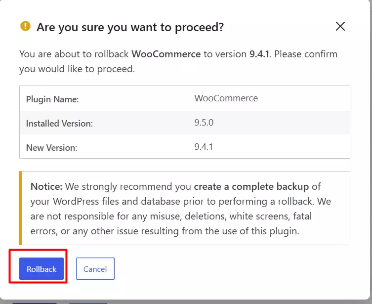 Cara Downgrade Woocommerce ke Versi Sebelumnya - 3-3