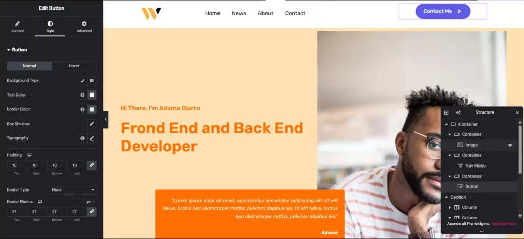 Cara Membuat Header Transparan di Elementor - 3