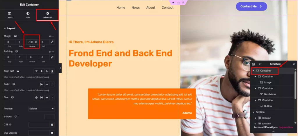 Cara Membuat Header Transparan di Elementor - 4