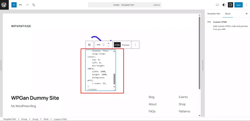 Cara Membuat Preloader WordPress Dengan Block Editor - 9-1