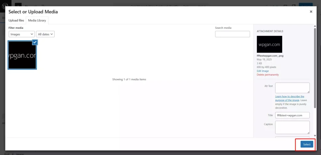 Cara Menambahkan Gambar di WordPress - 4