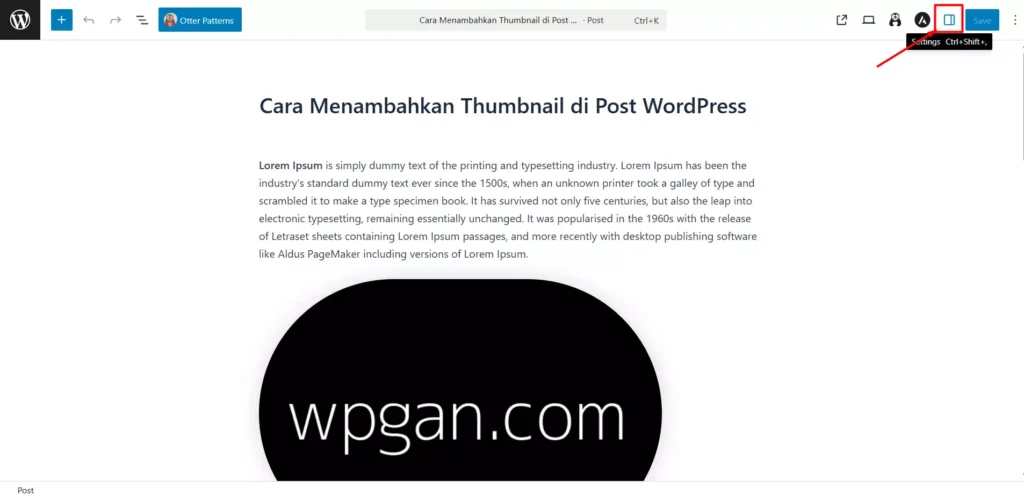Cara Menambahkan Thumbnail di Post WordPress - 3