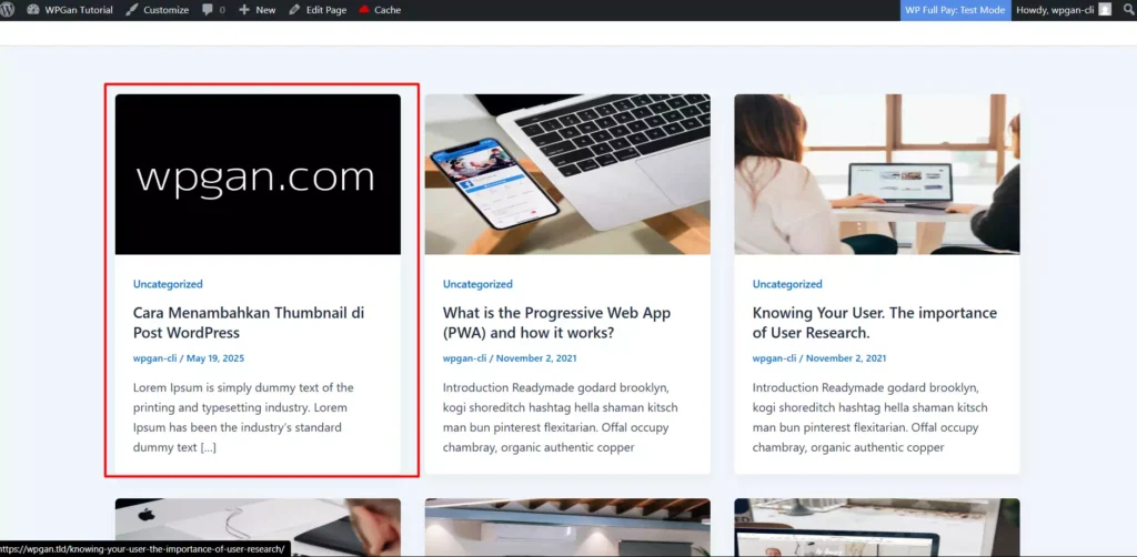 Cara Menambahkan Thumbnail di Post WordPress - 7