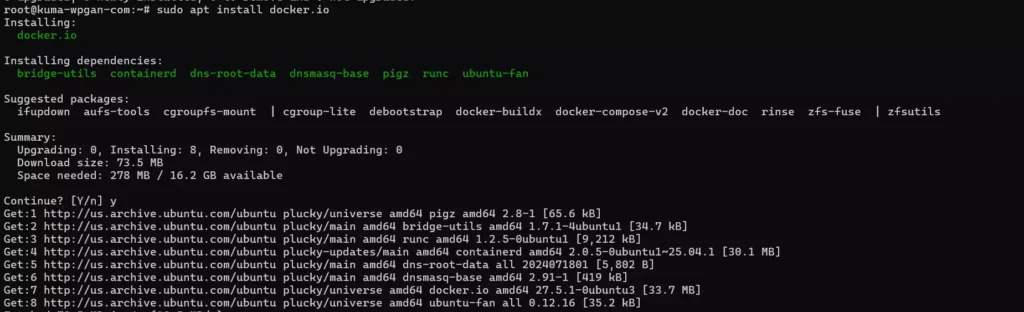 Cara Install Uptime Kuma dengan Docker - 2