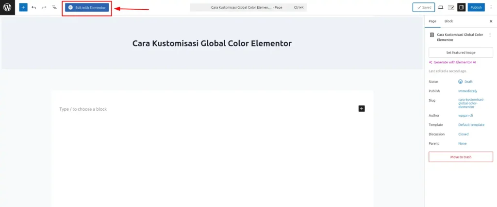 Cara Kustomisasi Global Color Elementor - 1