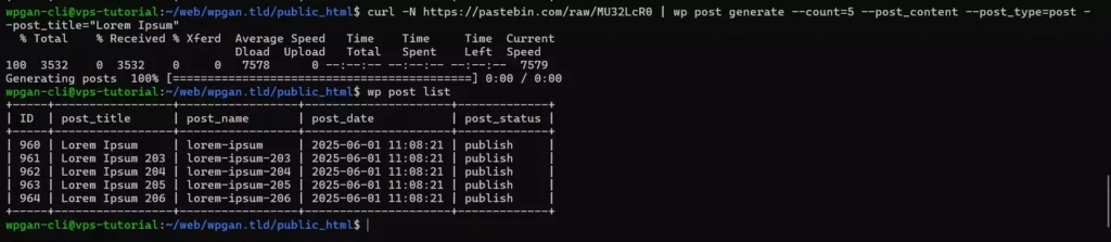 Cara Membuat Dummy Post Dengan WP-CLI - IMG -2