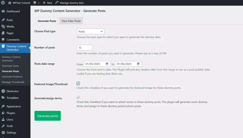 Cara Menambahkan Dummy Post WordPress - 3-1