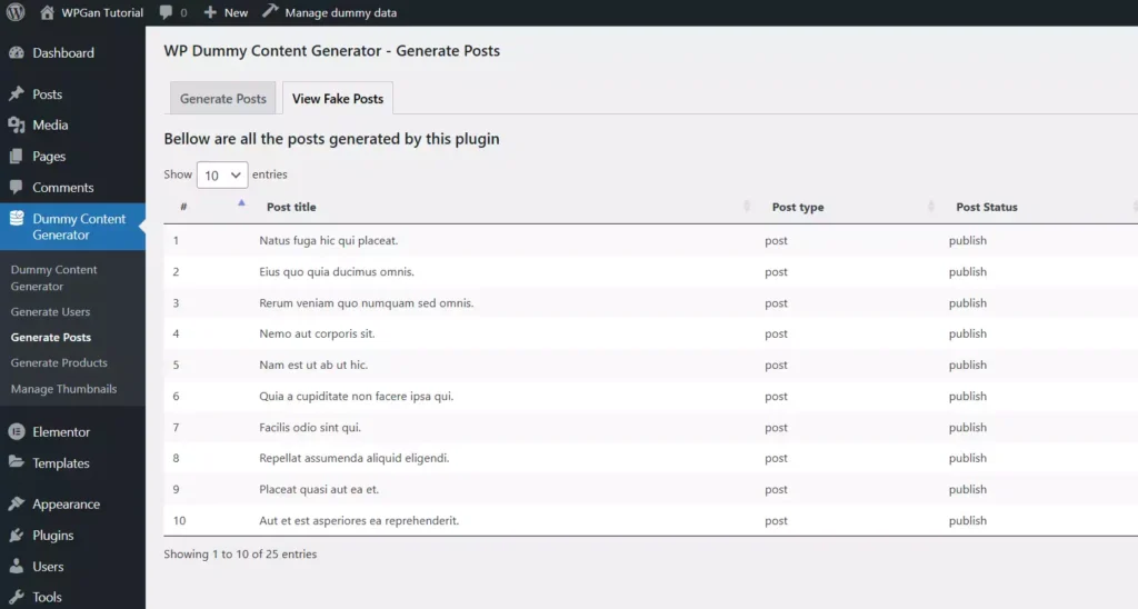 Cara Menambahkan Dummy Post WordPress - 4-1