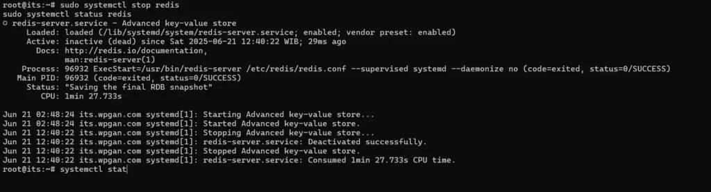 Cara Uninstall Redis di Ubuntu Server - 2